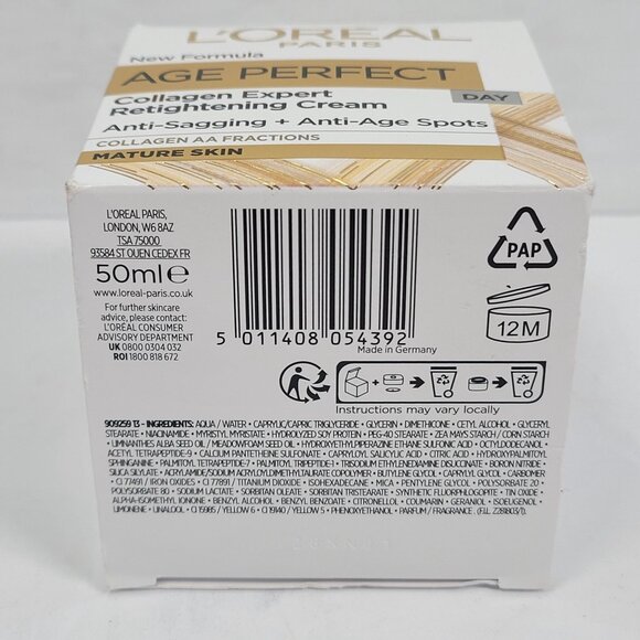LOreal Paris Age Perfect Collagen Expert Retightening Day Cream 50Ml NIB - Picture 5 of 5
